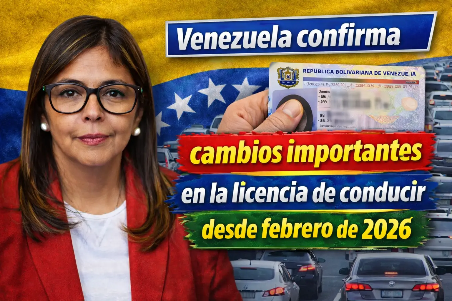 Venezuela confirma cambios importantes en la licencia de conducir desde febrero de 2026